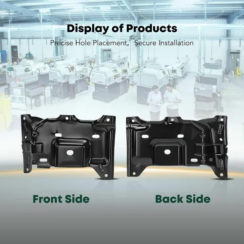 Vista 7 de YHTAUTO Soportes de parachoques delantero izquierdo y derecho compatibles con Ford F-150 2015-2017, F-150 Raptor 2017-2020, acero, placa de montaje