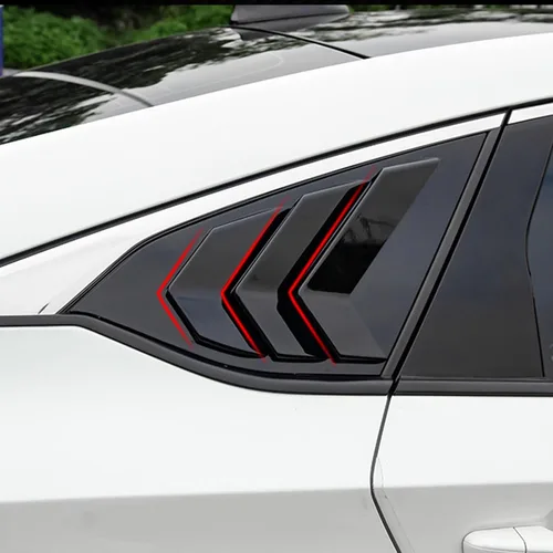 Vista 2 de Alerón de rejillas de ventana lateral trasera para Honda Accord 2018 2019 2020 2021 2022 Accesorios Cubierta de pantalla de ventilación de aire