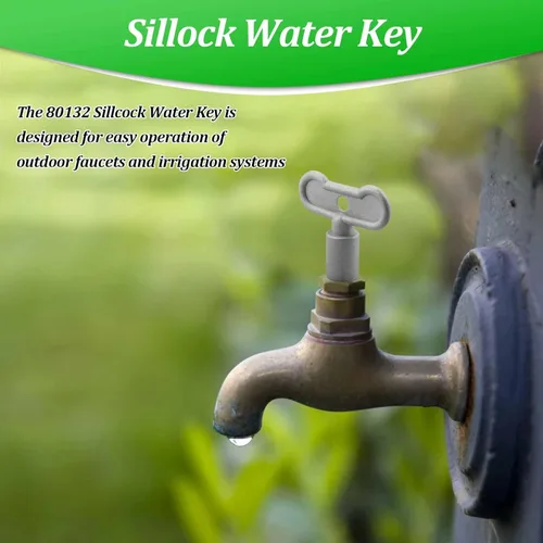Vista 5 de 80132 Llave Sillcock, llave de grifo de agua, llave de cierre de agua, mango de grifo al aire libre, llave de agua 5/16 pulgadas, metal, 2 piezas
