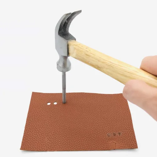 Vista 5 de Heyiarbeit 1 perforadora de cuero para manualidades, perforadora hueca redonda, herramienta de perforación para manualidades, herramienta de corte