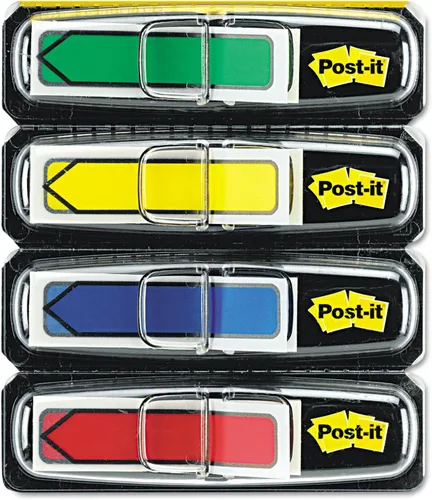 Vista 4 de Post-it 684ARR3 Flechas de página de 0.5 in, azul/verde/rojo/amarillo, 24/color, 96 hojas por paquete