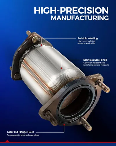 Vista 6 de KAX Convertidor catalítico 16474 para Aveo 2004-2008 1.6L, Aveo5 2007-2008 1.6L, Lanos 1999-2002 1.6L, convertidor catalítico de alto rendimiento
