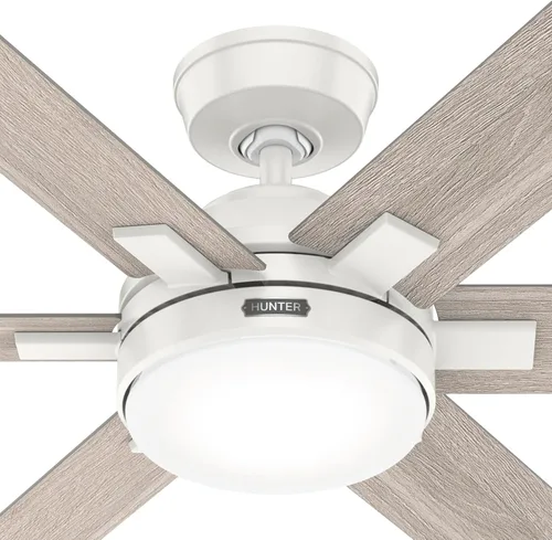 Vista 12 de Hunter Fan Company 51880 Georgetown Ventilador de techo, blanco fresco, 52
