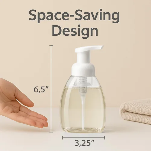 Vista 2 de Bar5F Botella dispensadora de jabón espumoso para jabón líquido de Castilla Dr. Bronner's de 8.5 onzas, paquete de 2
