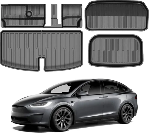 Vista 17 de Alfombrilla para maletero para Toyota Tundra SR5 2022-2025, MERXENG Protector de maletero para automóvil Todo-tiempo Alfombrilla protectora