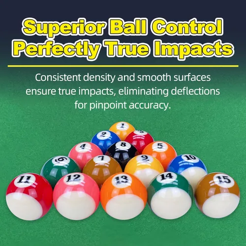 Vista 4 de Billiard Balls Set & Training Cue Ball, 2-1/4" Standard Size Premium Billiard Balls, for Tournament, Home Game Rooms & Billiard Halls