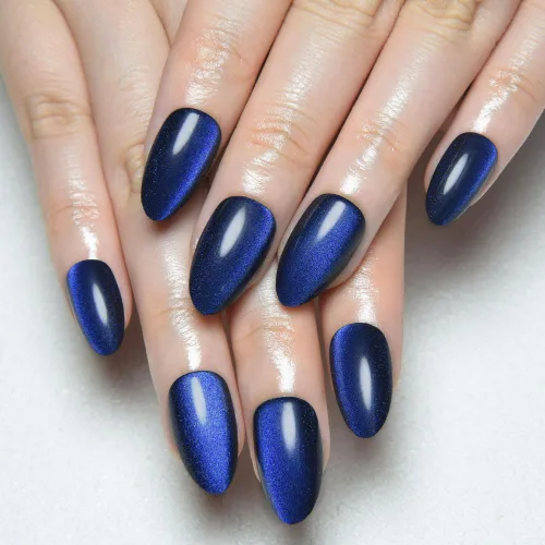 Vista 60 de evpct-Uñas postizas de gel a presión estilo bailarina y ojo de gato; cuadradas y medianas, con pegamento, reutilizables, suaves, acrílicas