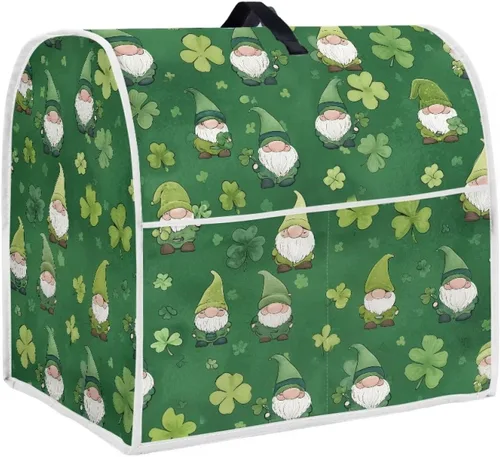 Vista 21 de Talayituse Beach Turtle Starfish Print Stand Mixer Cover for 4.5-5 Quarts Kitchen Aid, Washable Mixer Dust Cover with Handle and Pocket Kitchen