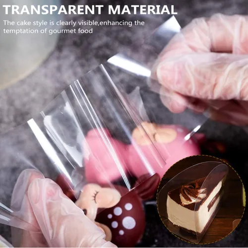 Vista 3 de DOITOOL Collar transparente para tartas de 7.87 pulgadas, reutilizable, acetato y mousse, suministros creativos para fiestas, bodas, cumpleaños