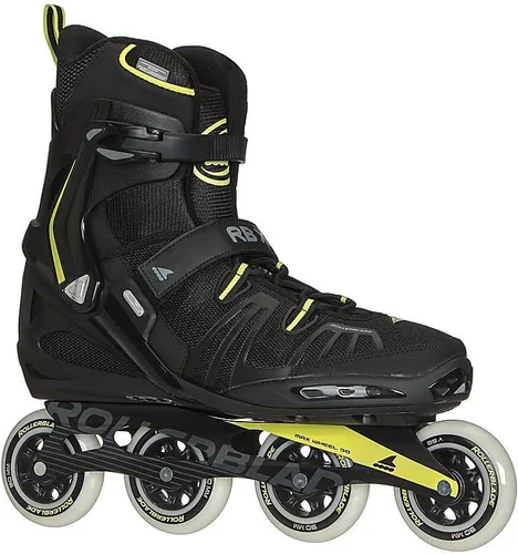 Vista 6 de Rollerblade RB XL - Patines en línea para hombre, color negro y lima, patines en línea de alto rendimiento