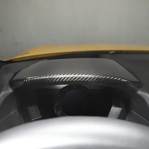 Vista 4 de Accesorios de fibra de carbono real para interiores, control central, cubierta de panel de protección decorativa para Toyota Supra GR A90 A91 MK5