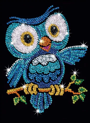 Vista 2 de SEQUIN ART ROJO Sparkling Craft – Kit de imagen