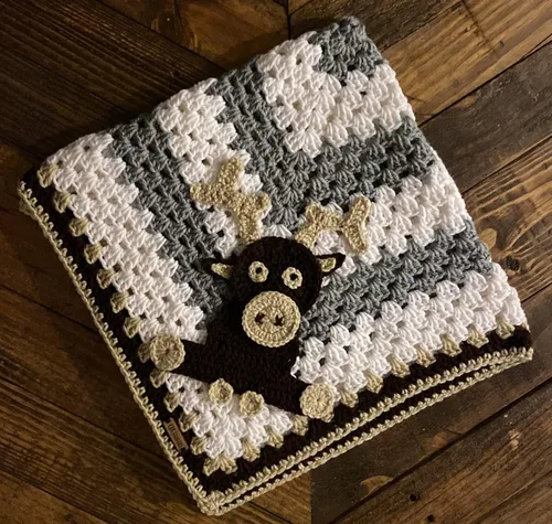 Moose baby blanket