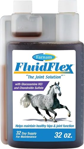 Vista 10 de Farnam Fluidflex Suplemento líquido para articulaciones para caballos, ayuda a mantener una función saludable de cadera y articulaciones, 64 onzas