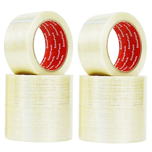Vista 11 de Cinta de flejado de 5.5 mil x 1 pulgada x 50 yardas, cinta de flejado resistente de 1 pulgada, cinta de filamento reforzado con fibra de vidrio, 3