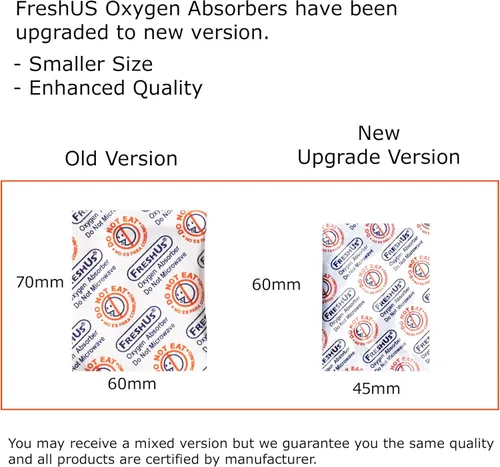 Vista 3 de FreshUS - Absorbedor de oxígeno para uso doméstico, almacenamiento de alimentos a largo plazo, Blanco