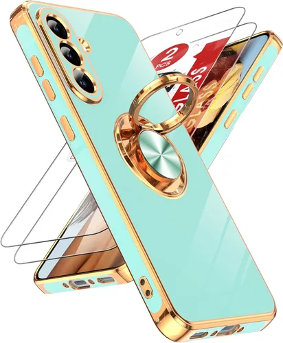 Vista 44 de LeYi Funda para iPhone XR: con Protector de Pantalla de Vidrio Templado [Paquete de 2] Soporte de Anillo Giratorio de 360°, Soporte Magnético