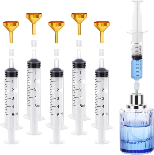Vista 9 de Segbeauty 0.17oz Herramientas de Bomba de Recarga de Perfume, Kit de 8 Piezas de Herramientas de Dispensador de Perfume para Transferencia, Incluye