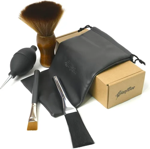 GiantBee Kit de limpieza de estatua, cepillo antiestático, cepillo de limpieza de modelo profesional, kit de limpieza suave, cepillo de polvo para
