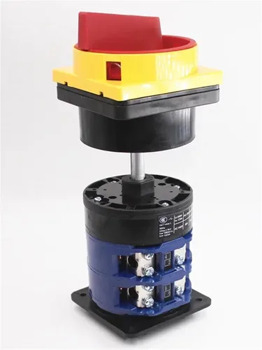 Vista 4 de LW26-125GS Distribution Cabinet Door Cut-Off Interlock Base DIN Rail mounting Universal Isolation cam Switch 125A 690V