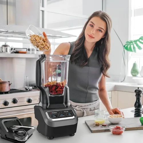 Vista 6 de Tapa de repuesto para licuadora Ninja Blende, piezas de repuesto compatibles con BL660 BL770 BL740 BL780 BL663CO BL771 BL772 compatible solo