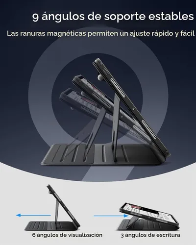 Vista 7 de ESR Funda para iPad Pro de 11 pulgadas (M5/M4) 2025/2024, color negro