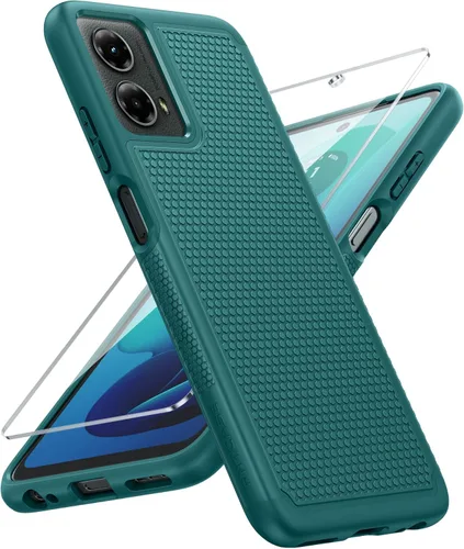 Vista 18 de FNTCASE Funda para Motorola Moto G-Power-5G-2024: funda protectora de doble capa resistente para teléfono celular a prueba de golpes con parte