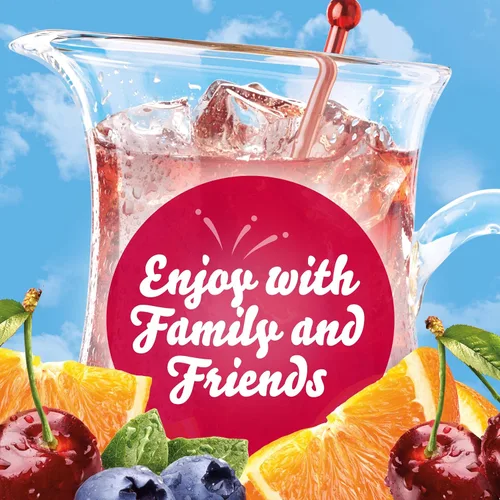 Vista 6 de Crystal Light Mezcla de bebida en polvo con ponche de frutas sin azúcar, bajas en calorías, 72 paquetes para jarras