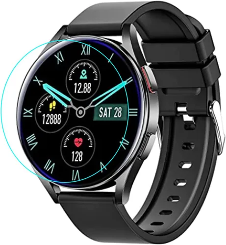 Vista 2 de protector de pantalla de reloj inteligente para 1.32 pulgadas Andfz reloj inteligente protector de pantalla vidrio templado