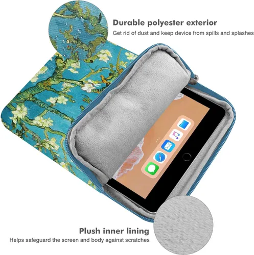 Vista 3 de MoKo Funda de transporte para tablet de 9 a 11 pulgadas, compatible con iPad Air M3 de 11 pulgadas, iPad A16 2025, i-Pad Pro 11 M4, Air 5/4/3, i-Pad