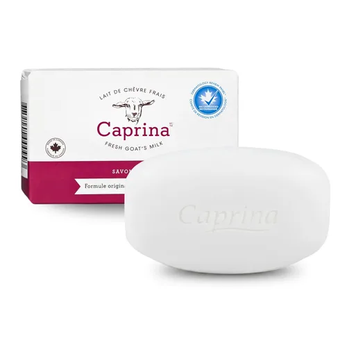 Caprina - Jabón en barra de leche de cabra fresca, original, barras de jabón orgánico de leche de cabra para manos y cuerpo, hidratante,