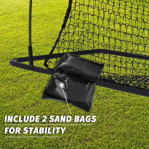 Vista 3 de Football Kicking Cage Net - Heavy Duty Portable Training Net with Steel Frame for Backyard Indoor Outdoor Field Goal Training & Punting Passing