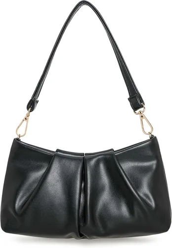 Vista 15 de Bolso de mano CHARMING TAILOR para mujer Bolso de mano elegante y formal para mujer Bolso de mano plisado de PU para mujer Bolso de mano