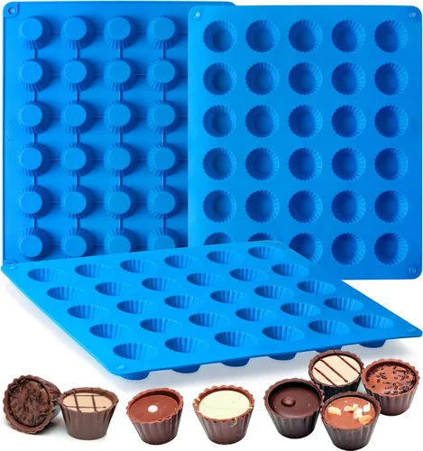 Vista 8 de Sidosir Molde de silicona para canele pequeño, 15 cavidades, mini molde antiadherente de silicona para hornear panecillos, moldes antiadherentes