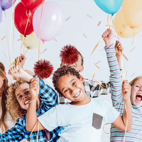 Vista 7 de Diadema con tiras de aluminio con pompones, diadema de oropel a la moda, bola esponjosa, lazo para el cabello, accesorios para el cabello