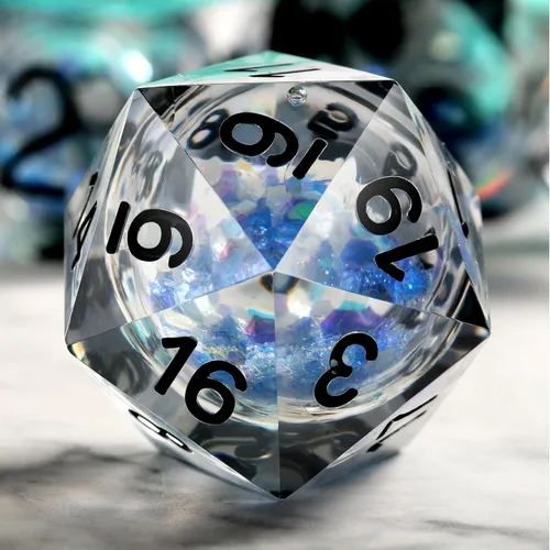 Vista 214 de DNDND Dados de Resina Ojo DND de Borde Afilado Dado de D&D con Estuche de Regalo para Juego de Dungeons and Dragons (Ojo de Dragón Verde)