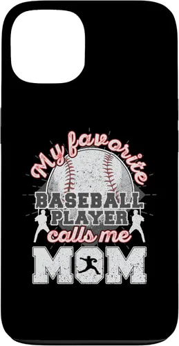 Vista 7 de Baseball Mom My Favorite Baseball Player Calls Me Mom Case for iPhone 16