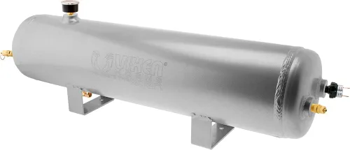 Vista 2 de Vixen Horns Tanque de aluminio de bocina de tren/aire de 3 galones (12 litros) con compresor de 200 PSI a bordo sistema/kit 12V VXO8330APRO
