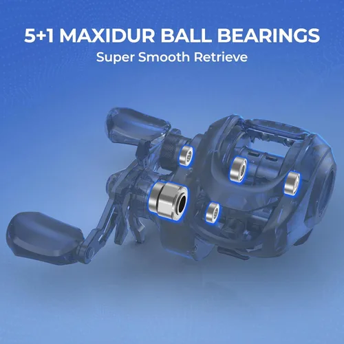 Vista 5 de KastKing Centron Fishing Rod and Reel Combo, Spinning & Baitcasting Combos, IM6 Graphite 2Pc Blanks, Stainless Steel Guides with Ceramic Rings