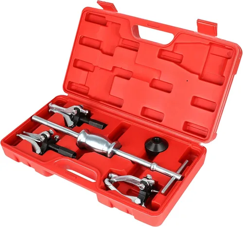 Vista 2 de SCITOO Juego de extractor de martillo deslizante con 3 rodamientos de mandíbula, juego universal de extractor de polea de engranajes internos