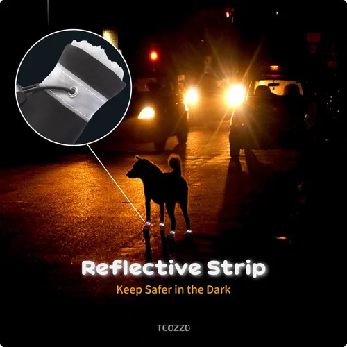 Vista 6 de Botas de nieve para perro, botas de nieve para perros de invierno, botas y protector de patas, botines cálidos para cachorros con tira reflectante