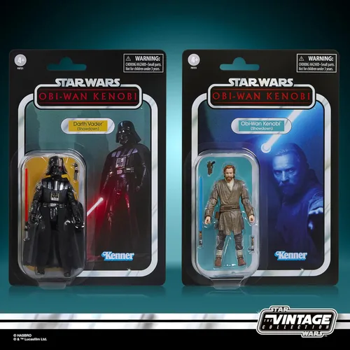 Vista 3 de STAR WARS The Vintage Collection Obi-Wan Kenobi (Showdown) y Darth Vader (Showdown), Obi-Wan Kenobi - Figuras de acción de 3.75 pulgadas, paquete