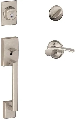 Vista 7 de SCHLAGE Century - Juego de manillas monocilíndricas y manilla Latitude, bronce envejecido (F60 CEN 716 LAT)