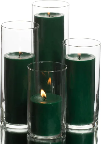 Vista 10 de Eastland - Juego de 4 soportes cilíndricos para pilar y velas de pilar Richland