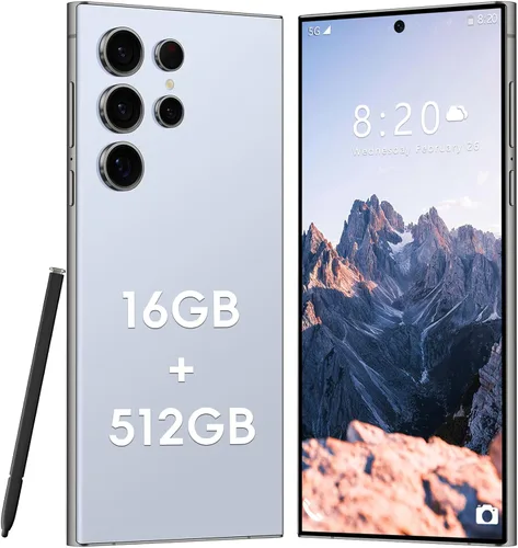 I24 Ultra 5G - Teléfono inteligente desbloqueado, 16+ 512GB, teléfono celular Android 14 desbloqueado, pantalla HD+ de 6.8 pulgadas, batería de 6800