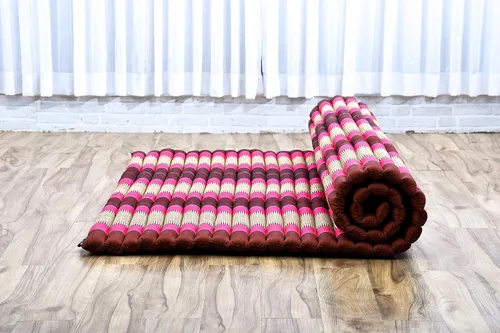 Vista 311 de Leewadee colchón tailandés enrollable para cama de invitados, tapete de yoga, para masaje tailandés, ecológico, orgánico y natural.