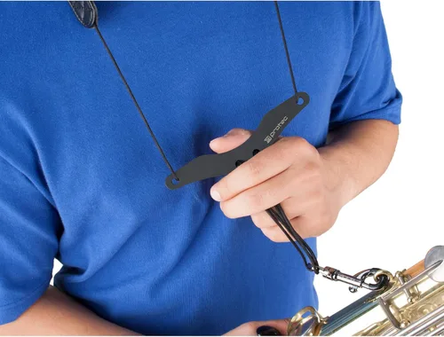 Vista 8 de Protec Correa para el cuello de saxofón de neopreno de 24 pulgadas con barra de confort - negro (modelo NB305M), alta