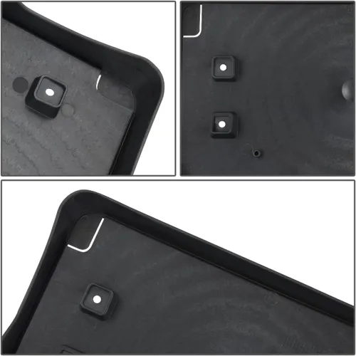 Vista 4 de [Guardabarros de rueda negras] CH1068159 Soporte de montaje de placa de matrícula delantera estilo fábrica compatible con Jeep Cherokee 4 puertas