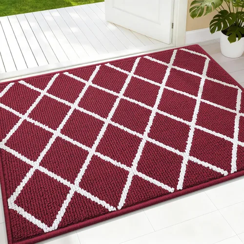 Vista 7 de Finchitty Alfombra para Puerta Interior, Resistente a la Suciedad y Absorbente, de Perfil Bajo, Antideslizante, Lavable, Alfombras de Piso