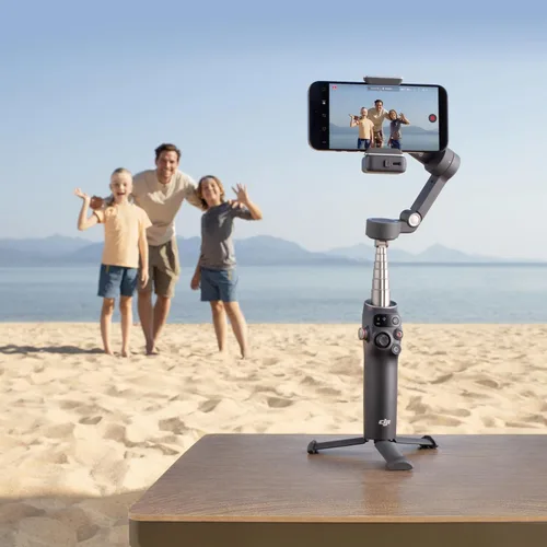 Vista 10 de DJI Osmo Mobile 7P Estabilizador de cardán para iPhone, Android, Seguimiento nativo, Iluminación, Cardán de teléfono de 3 ejes, Lanzamiento rápido